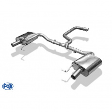 Fox Sportauspuff koncový tlumič výfuku s koncovkou vyvedeno do OEM koncovek pro Škoda Octavia 5E 2017- s motorem 2.0 TSI