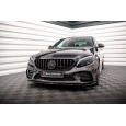 Maxton Design spoiler pod přední nárazník pro Mercedes třída C W205 Facelift/AMG-Line/Coupe, W205 Facelift/AMG-Line/Sedan, černý lesklý plast ABS