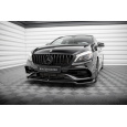 Maxton Design spoiler pod přední nárazník pro Mercedes třída A W176 Facelift AMG-Line, černý lesklý plast ABS