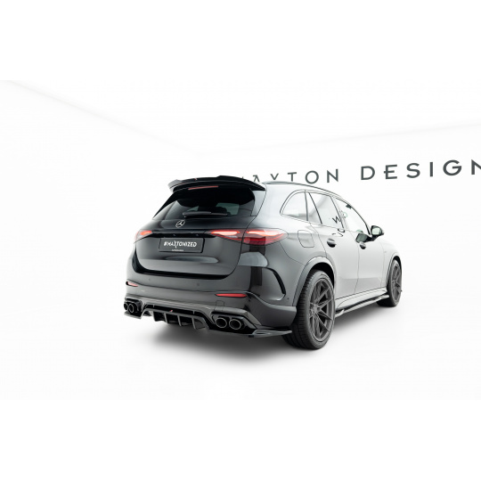 Maxton Design spoiler pod zadní nárazník s žebrováním pro Mercedes GLC SUV/X254 /43 AMG, černý lesklý plast ABS Maxton Design spoiler pod zadní nárazník s žebrováním pro Mercedes GLC SUV/X254 /43 AMG, černý lesklý plast ABS