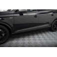 Maxton Design difuzory pod boční prahy ver.2 pro Audi Q7 Mk2 S-Line, černý lesklý plast ABS