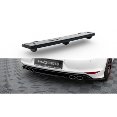 Maxton Design středový spoiler zadního nárazníku s žebrováním pro Volkswagen Golf R Mk7, černý lesklý plast ABS Maxton Design středový spoiler zadního nárazníku s žebrováním pro Volkswagen Golf R Mk7, černý lesklý plast ABS