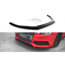 Maxton Design spoiler pod přední nárazník pro Audi A3, S3 8V, černý lesklý plast ABS
