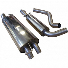 Milltek Sport výfukový systém cat-back s rezonátorem (tišší) pro Seat Leon Cupra 1.9 TDi 90PS / 110PS / 150PS 2000-2005, Dvojitá skrytá koncovka