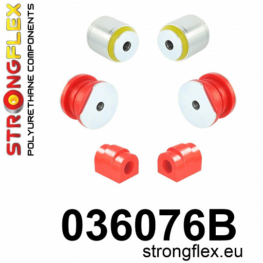 036076B: Strongflex Sada silentbloků předního zavěšení 036076B: Strongflex Sada silentbloků předního zavěšení
