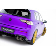 Maxton Design boční difuzory pod zadní nárazník ver.3 pro Volkswagen Golf R Mk8, černý lesklý plast ABS