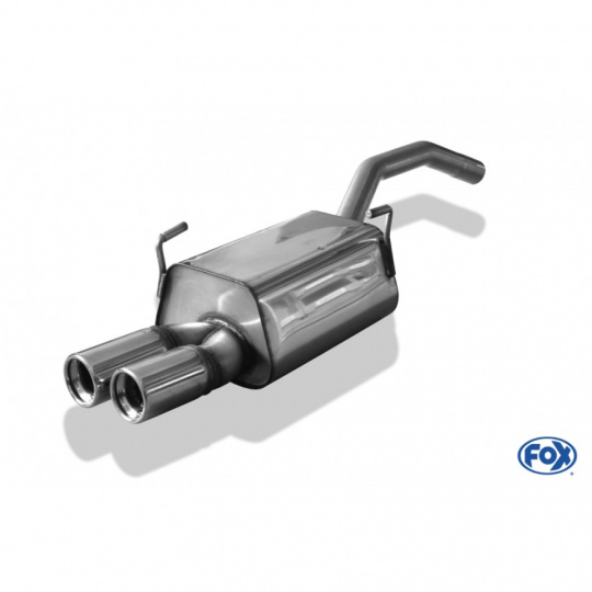 Fox Sportauspuff koncový tlumič výfuku s koncovkou 2x80 Typ 13 pro Citroen C8 s motorem 3.0 V6