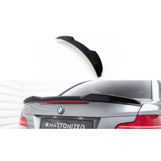 Maxton Design prodloužení spoileru 3d pro BMW řada 1 E82 Facelift, černý lesklý plast ABS, M-pack