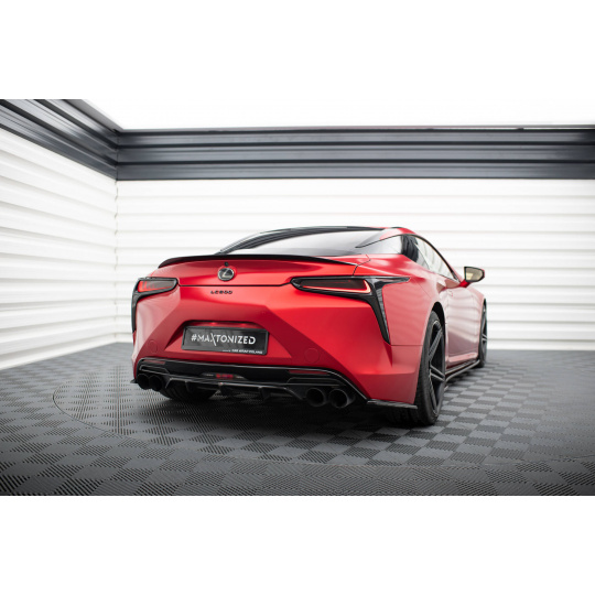 Maxton Design vložka zadního nárazníku pro Lexus LC, černý lesklý plast ABS Maxton Design vložka zadního nárazníku pro Lexus LC, černý lesklý plast ABS
