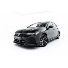 Maxton Design spoiler pod přední nárazník pro Volkswagen Golf Mk8 Facelift, černý lesklý plast ABS