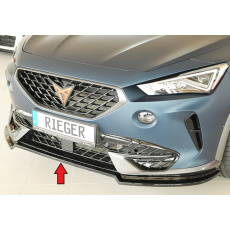 Rieger lipa pod přední nárazník pro Cupra Formentor VZ KM, 07/20-, plast ABS lakovaný do černé lesklé barvy