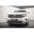 Maxton Design spoiler pod přední nárazník ver.2 pro Volkswagen Atlas Cross Sport Mk1, černý lesklý plast ABS