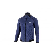 Sparco sportovní lehký svetr na zip s kapucí, barva: modrá, velikost: XXXL