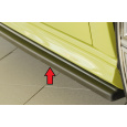 Rieger spoiler pod boční práh mont. strana pravá pro Audi A3 S3 8V 5-dvéř. (sportback 8VA) vč. faceliftu, r.v. 05/13-08/16, 09/16-, plast ABS bez povrchové úpravy