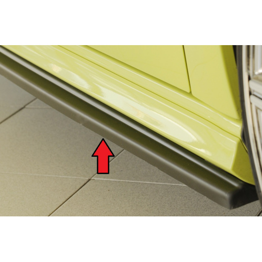 Rieger spoiler pod boční práh mont. strana pravá pro Audi A3 S3 8V 5-dvéř. (sportback 8VA) vč. faceliftu, r.v. 05/13-08/16, 09/16-, plast ABS bez povrchové úpravy