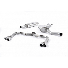 Milltek Sport výfukový systém cat-back hlasitější pro Seat Leon Cupra 280/290 2.0 TSI (bez OPF/GPF) 2014-2017, dvojité kulaté leštěné koncovky