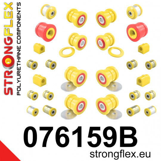 076159B: Strongflex Kompletní sada silentbloků pro zavěšení
