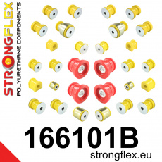 166101B: Strongflex Kompletní sada polyuretanových silentbloků pro zavěšení 166101B: Strongflex Kompletní sada polyuretanových silentbloků pro zavěšení