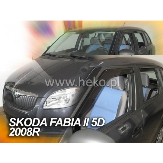 HEKO ofuky oken Škoda Fabia II Combi (2007-2014) přední + zadní