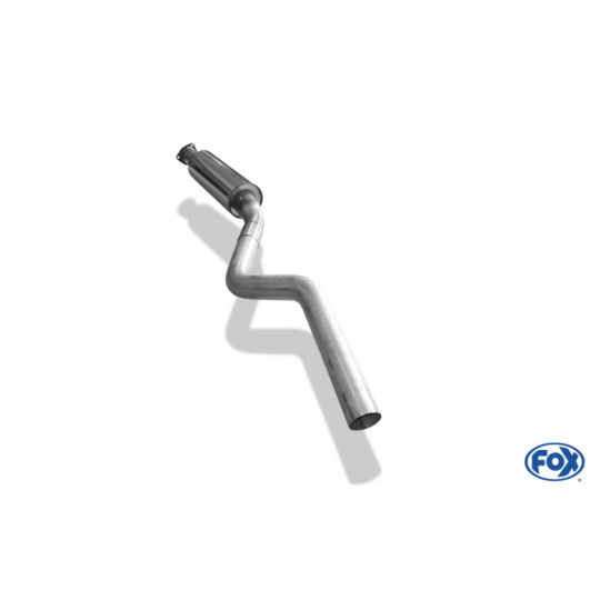 Fox Sportauspuff přední díl s tlumičem pro Opel Kadett s motorem 1.3, 1.4, 1.5 D, 1.6, 1.6 D, 1.7 D, 1.8, 2.0, průměr výf. vedení 63,5 mm