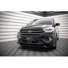 Maxton Design spoiler pod přední nárazník ver.2 pro Ford Escape MK3 ST-Line, černý lesklý plast ABS Maxton Design spoiler pod přední nárazník ver.2 pro Ford Escape MK3 ST-Line, černý lesklý plast ABS