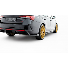 Maxton Design boční difuzory pod zadní nárazník ver. 4 pro Škoda Octavia RS Mk4, Mk4 Facelift, černý lesklý plast ABS, Liftback / Combi