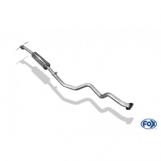 Fox Sportauspuff přední díl s tlumičem pro Suzuki Swift IV 2010- s motorem 1.2, s pohonem předních kol