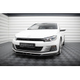 Maxton Design spoiler pod přední nárazník pro Volkswagen Scirocco Mk3 Facelift, černý lesklý plast ABS