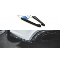 Maxton Design boční difuzory pod zadní nárazník ver.2 pro Audi RS6 C7, černý lesklý plast ABS