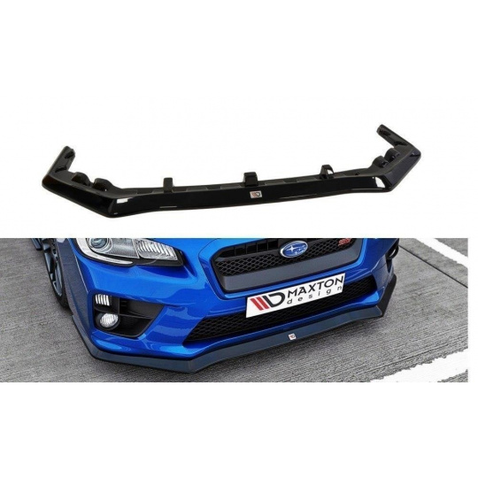 Maxton Design spoiler pod přední nárazník ver.1 pro Subaru Impreza Mk4, černý lesklý plast ABS