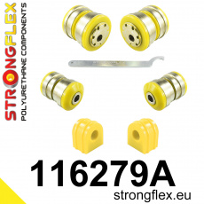 116279A: Strongflex Sada silentbloků předního zavěšení varianta SPORT 116279A: Strongflex Sada silentbloků předního zavěšení varianta SPORT