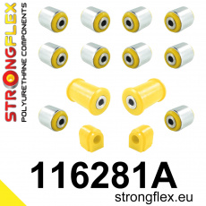 116281A: Strongflex Sada silentbloků zadního zavěšení varianta SPORT 116281A: Strongflex Sada silentbloků zadního zavěšení varianta SPORT