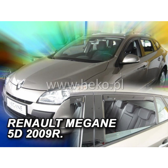 HEKO ofuky oken Renault  Megane III Grandtour 5dv (2008-2016) přední + zadní