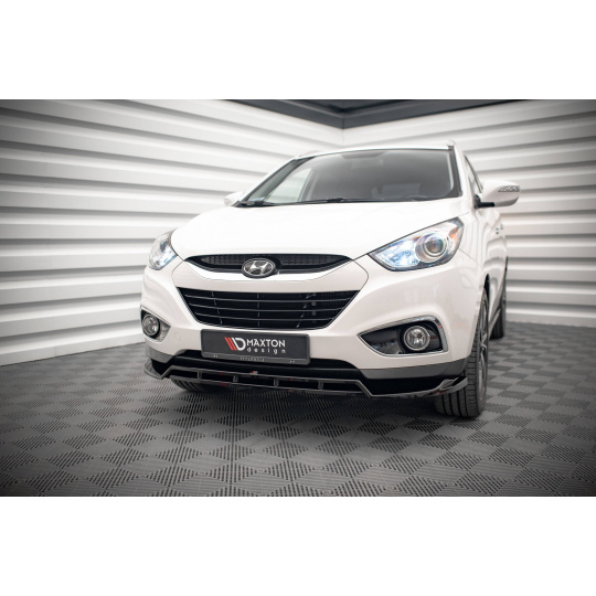 Maxton Design spoiler pod přední nárazník pro Hyundai ix35 Mk1, černý lesklý plast ABS