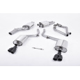 Milltek Sport homologovaný výfuk cat-back pro Audi S4 3.0 Supercharged V6 B8 2009-2012, typ koncovek: dvojité černé