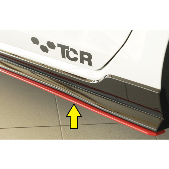 Rieger spoiler pod boční práh mont. strana levá pro Volkswagen Golf 7 GTI-TCR 3-dvéř., 5-dvéř., r.v. 01/19-, plast ABS bez povrchové úpravy