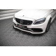 Maxton Design spoiler pod přední nárazník pro Mercedes třída C W205 Facelift/63 AMG/Coupe, černý lesklý plast ABS