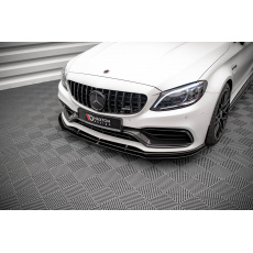 Maxton Design spoiler pod přední nárazník pro Mercedes třída C W205 Facelift/63 AMG/Coupe, černý lesklý plast ABS