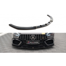 Maxton Design spoiler pod přední nárazník ver.3 pro Mercedes AMG GT 4 -Door Coupe GT 63S Aero, černý lesklý plast ABS
