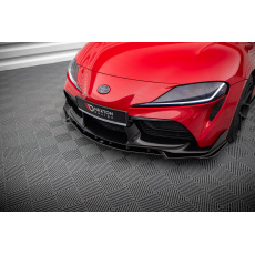 Maxton Design spoiler pod přední nárazník ver.4 pro Toyota Supra Mk5, černý lesklý plast ABS