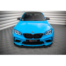 Maxton Design "Street Pro" spoiler pod přední nárazník pro BMW M2 F87, plast ABS bez povrchové úpravy, s červenou linkou Maxton Design "Street Pro" spoiler pod přední nárazník pro BMW M2 F87, plast ABS bez povrchové úpravy, s červenou linkou