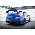 Maxton Design "Street Pro" difuzor zadního nárazníku pro Subaru Wrx STI Mk1, STI Mk1 Facelift, plast ABS bez povrchové úpravy, s červenou linkou