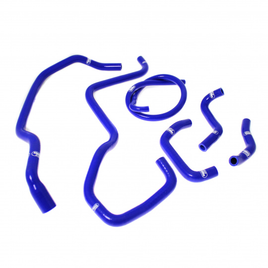 Samco Sport 6-dílná sada silikonových hadic pro doplňkové vedení chladicí kapaliny pro Ford Fiesta XR2 Mk2 01/1986 - 1989, barva: modrá