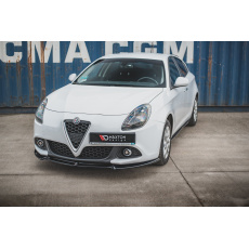 Maxton Design spoiler pod přední nárazník ver.2 pro Alfa Romeo Giulietta Facelift, černý lesklý plast ABS