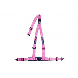 Raemco sportovní tříbodový bezpečnostní pás odpojitelný, barva růžová