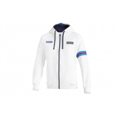 Sparco mikina s kapucí, edice Martini Racing, barva: bílá, velikost: L Sparco mikina s kapucí, edice Martini Racing, barva: bílá, velikost: L