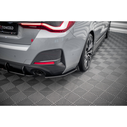 Maxton Design "Street Pro" boční difuzory pod zadní nárazník pro BMW řada 4 G26 M-Pack, plast ABS bez povrchové úpravy