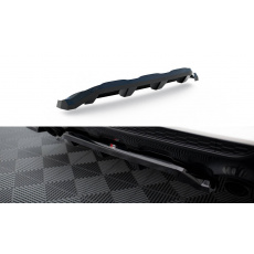 Maxton Design středový spoiler pod zadní nárazník s žebrováním pro Ford Kuga Mk2 ST-Line, černý lesklý plast ABS