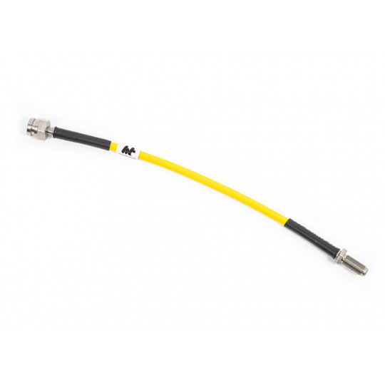 Forge Motorsport sada opletených brzdových hadic pro Volkswagen Up! 1.0TSI, barva potahu: žlutá