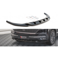 Maxton Design spoiler pod přední nárazník ver.2 pro Volkswagen T6, černý lesklý plast ABS, facelift